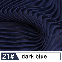 Plain Pleated Chiffon Fabric By the Yard
