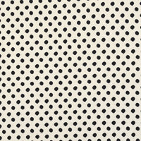 The Longan Craft Polka Dot Print Corduroy Fabric By The Yard features a fine wale corduroy material with evenly spaced black polka dots arranged in a diagonal pattern on a cream background, offering a retro-inspired textile perfect for chic and stylish projects.