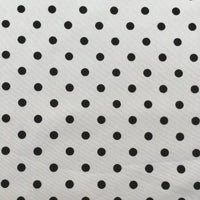 Longan Craft’s Polka Dot Printed Peachskin Fabric By The Yard is a soft, colorful microfiber polyester with evenly spaced black dots, ideal for stylish DIY skirts and dressmaking projects.