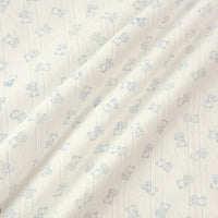 Print Ribbed Pointelle Cotton Fabric By The Yard