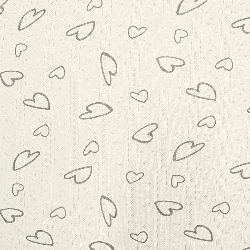 Printed Cotton Pointelle Knit Fabric By The Yard