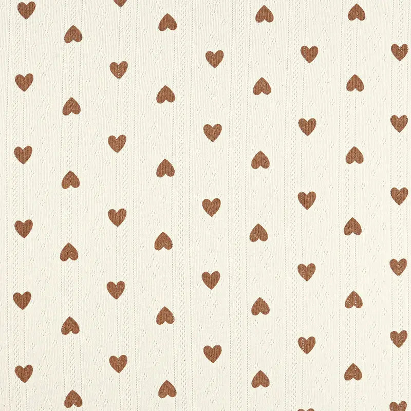 Printed Cotton Pointelle Knit Fabric By The Yard