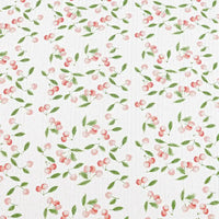 Printed Cotton Pointelle Knit Fabric By The Yard