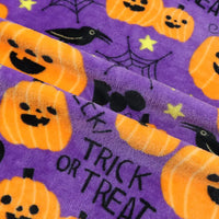 Pumpkin Print Halloween Flannel Fabric By The Yard