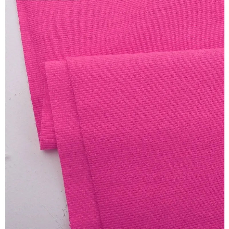 Contoh Color Rib Pure Color Cotton Rib Knit Fabric | 2x2 Ribbed Cotton Fabric