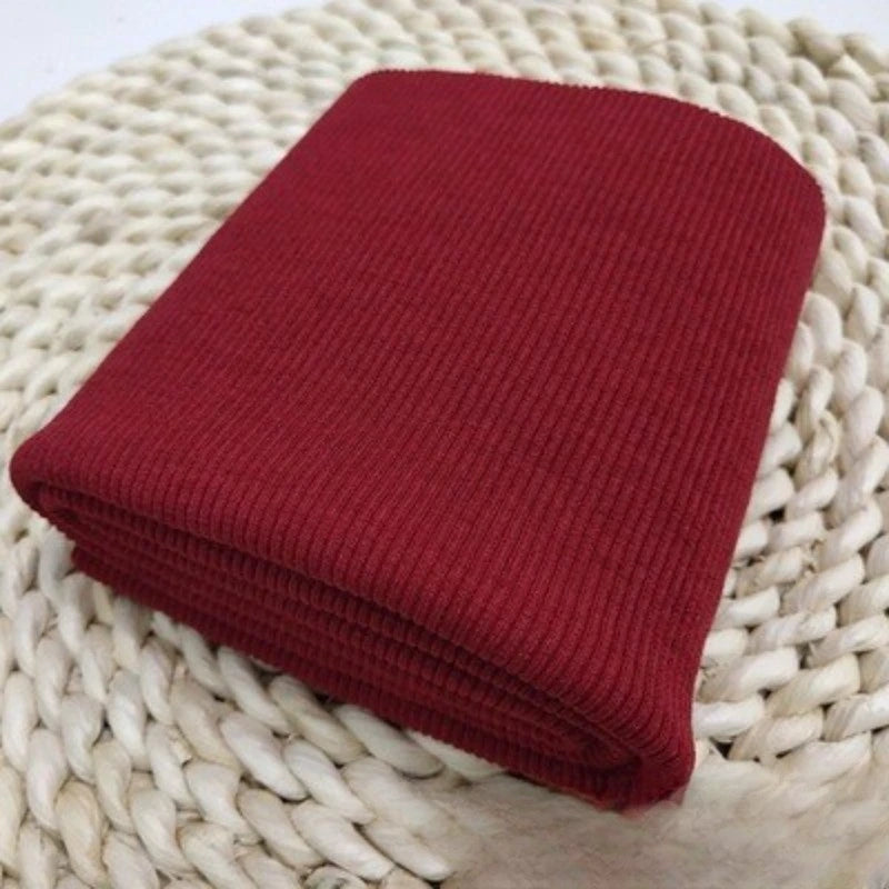 Pure Color Cotton Rib Knit Fabric By The Yard