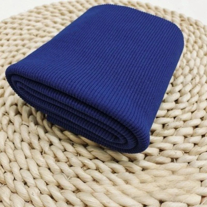 Pure Color Cotton Rib Knit Fabric By The Yard