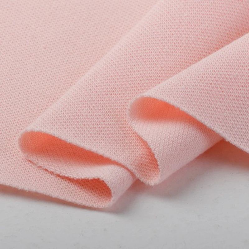 Pure Color Pique Cotton Fabric By The Yard