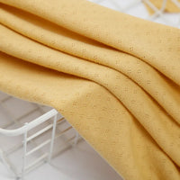 Pure Cotton Pointelle Knit Jersey Fabric By The Yard