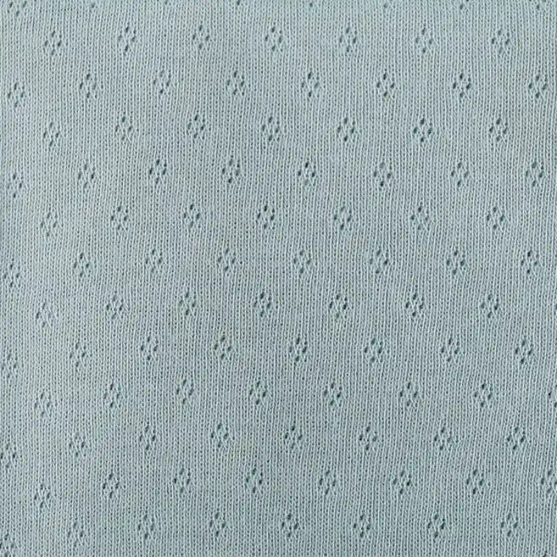 Pure Cotton Pointelle Knit Jersey Fabric By The Yard