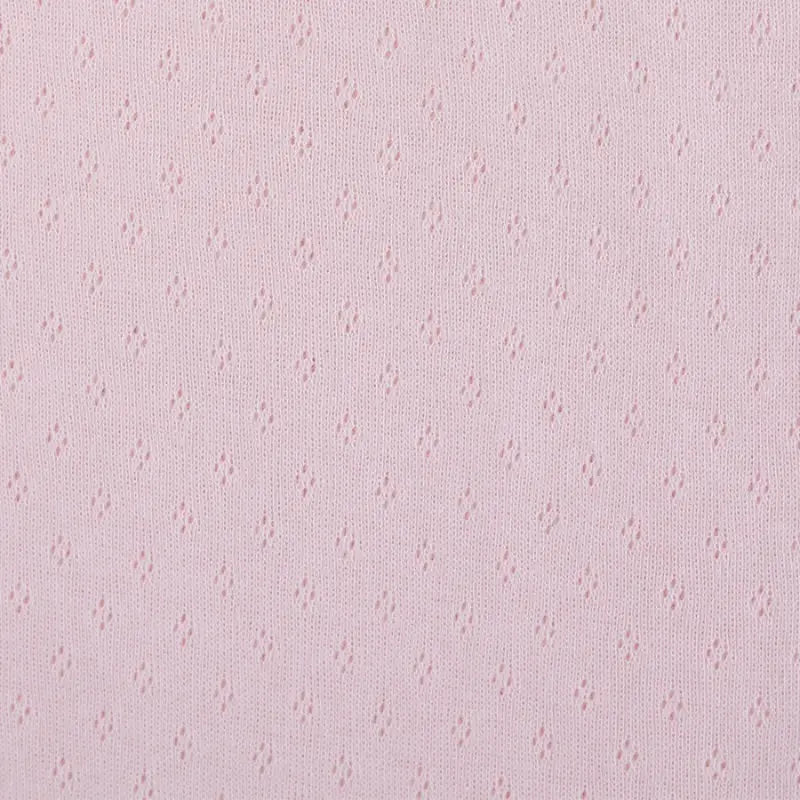 Pure Cotton Pointelle Knit Jersey Fabric By The Yard
