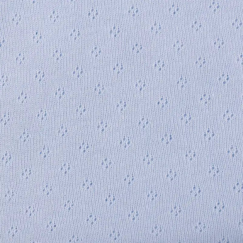 Pure Cotton Pointelle Knit Jersey Fabric By The Yard