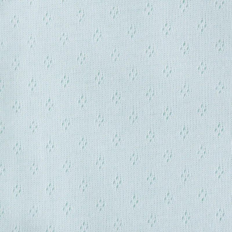Pure Cotton Pointelle Knit Jersey Fabric By The Yard