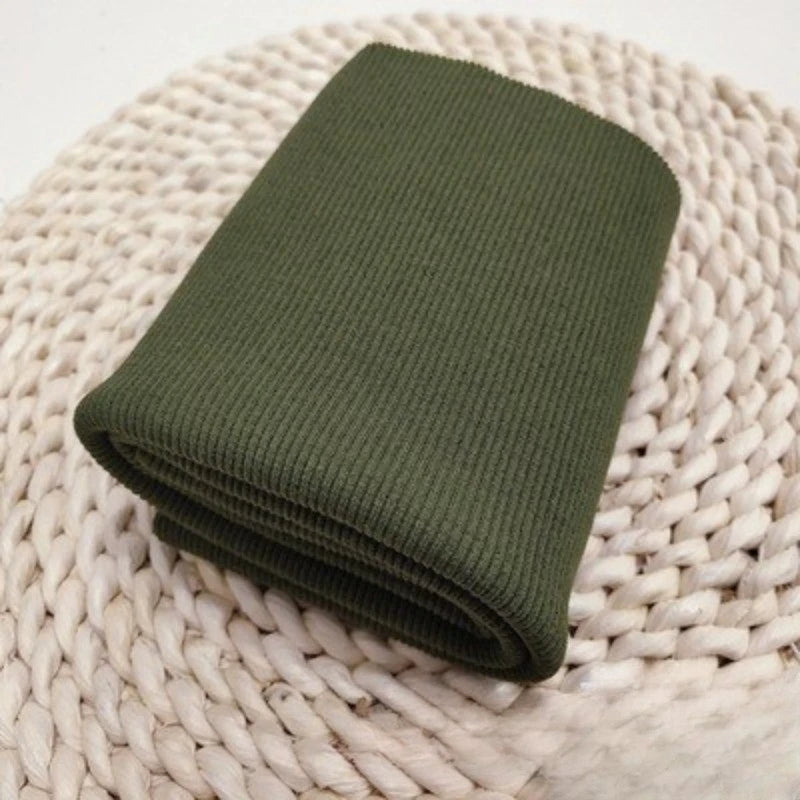 Pure Color Cotton Rib Knit Fabric By The Yard