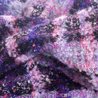 Purple Tweed Fabric By The Yard