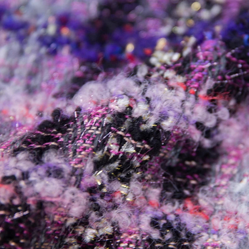 Purple Tweed Fabric By The Yard