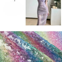 Rainbow Sequin Fabric By The Yard