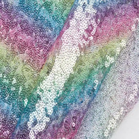Rainbow Sequin Fabric By The Yard