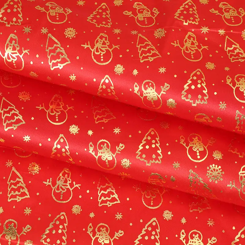 Satin Christmas Fabrics By The Yard