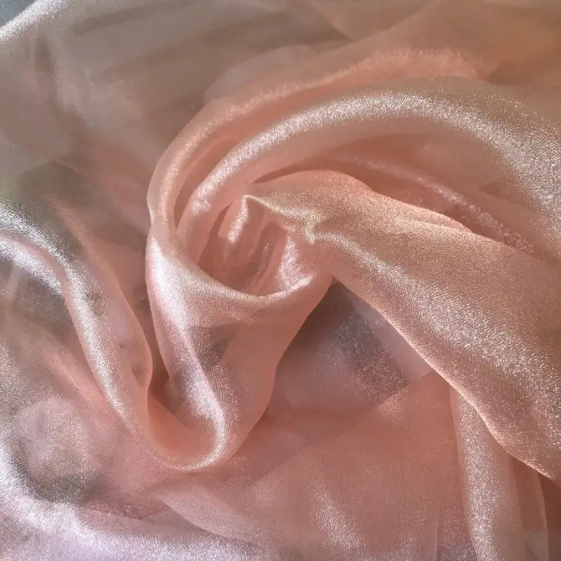 Shiny Organza Sheer Fabric By The Yard-Longan Craft