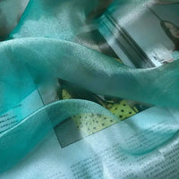 Shiny Organza Sheer Fabric By The Yard-Longan Craft