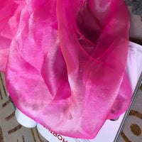 Shiny Organza Sheer Fabric By The Yard-Longan Craft