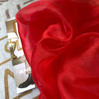 Shiny Organza Sheer Fabric By The Yard-Longan Craft