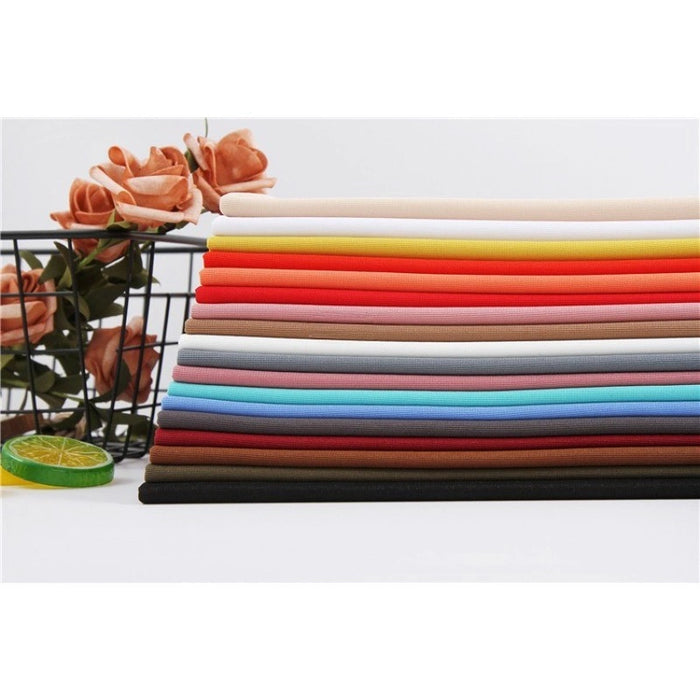 Silk Woven Thin Ponte Roma Fabric By The Yard