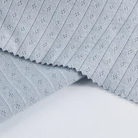 Single-sided Pointelle Cotton Jersey Fabric By The Yard