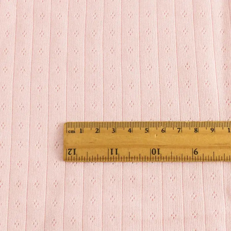 Single-sided Pointelle Cotton Jersey Fabric By The Yard