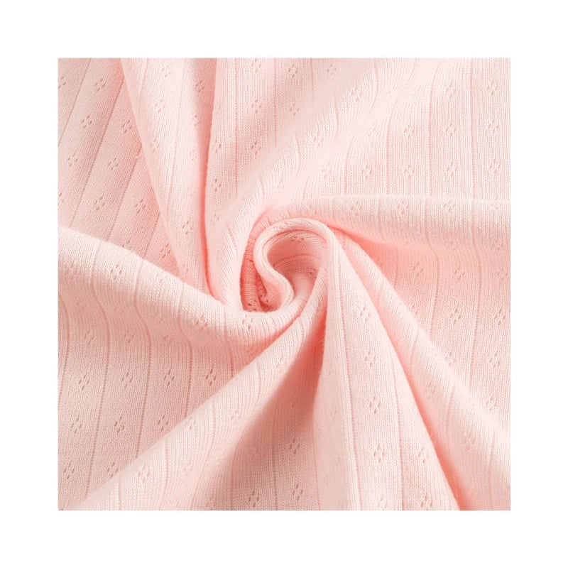 Single-sided Pointelle Cotton Jersey Fabric By The Yard
