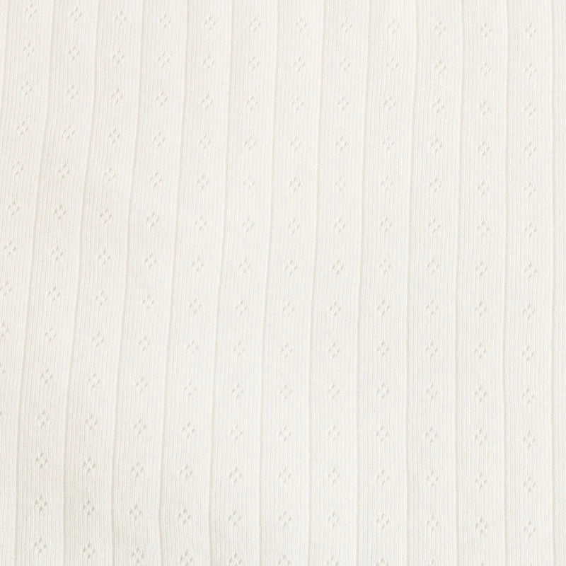 Single-sided Pointelle Cotton Jersey Fabric By The Yard