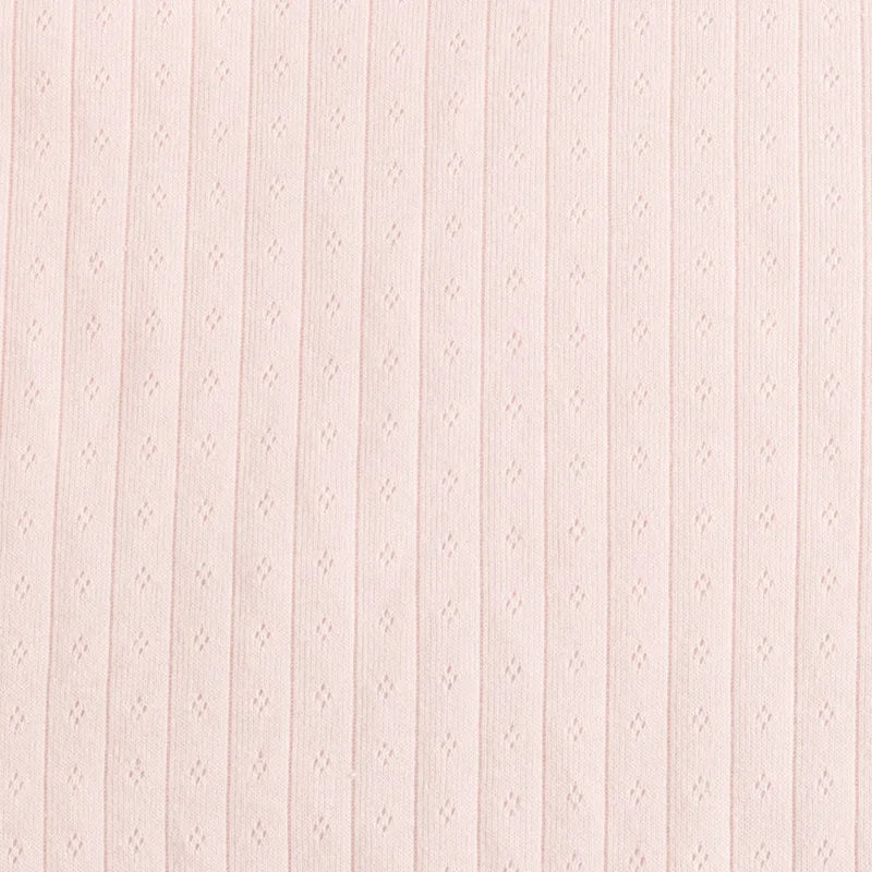 Single-sided Pointelle Cotton Jersey Fabric By The Yard