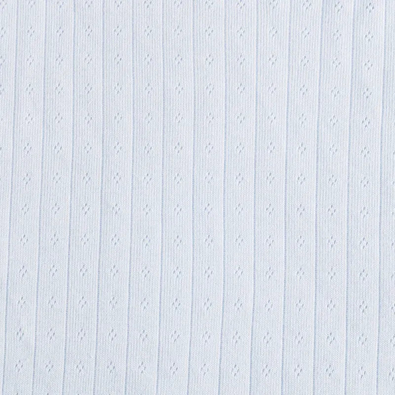 Single-sided Pointelle Cotton Jersey Fabric By The Yard