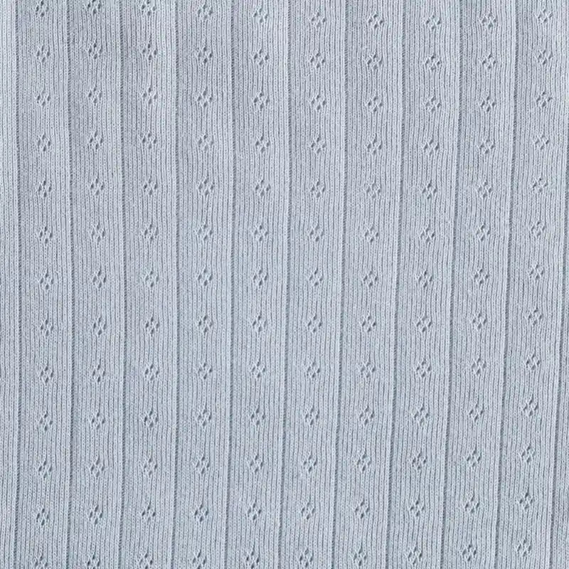 Single-sided Pointelle Cotton Jersey Fabric By The Yard