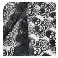 Skull Lace Fabric By The Yard