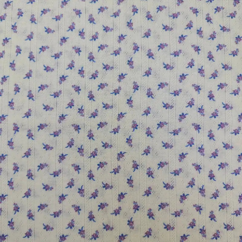 Small Floral Pointelle Fabric By The Yard
