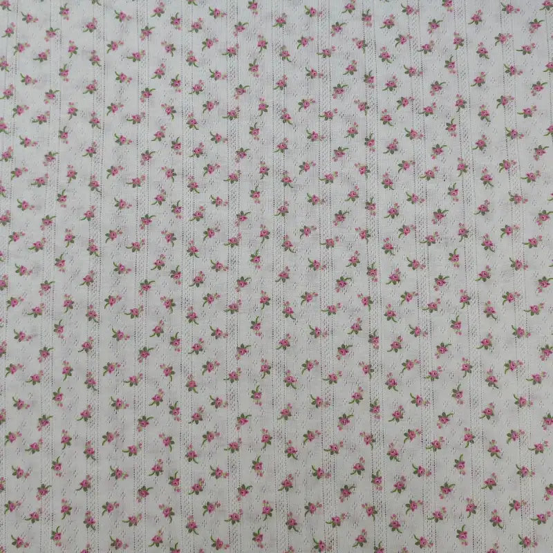 Small Floral Pointelle Fabric By The Yard