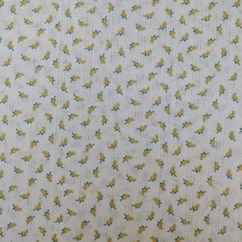 Small Floral Pointelle Fabric By The Yard