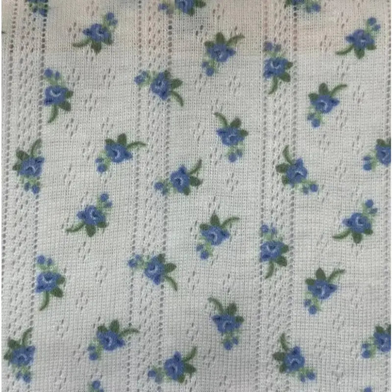 Small Floral Pointelle Fabric By The Yard