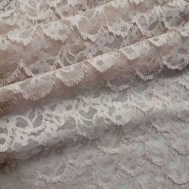 Small Flower Stretchable Lace Fabric By The Yard