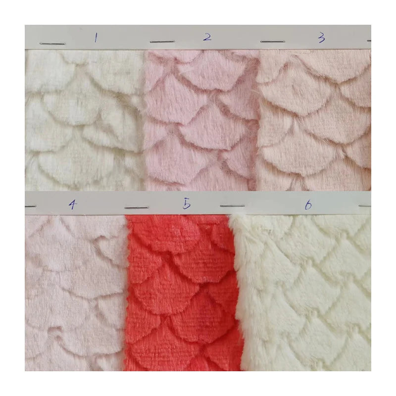 SoildColorPlushMermaidFabricByTheYard