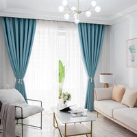 SolidColorBlackoutCurtainFabric