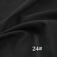 Close-up of Longan Craft’s Solid Color Brushed Polyester Peachskin Fabric by the Yard, midweight microsuede with a velvety, matte finish and soft folds. White “24#” appears in the lower right corner.