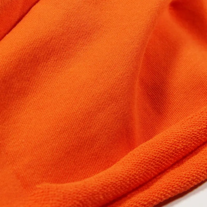 Close-up of Longan Craft Solid Color Cotton French Terry Fabric By The Yard, showing the thick, smooth texture and visible weave—ideal for hoodies.