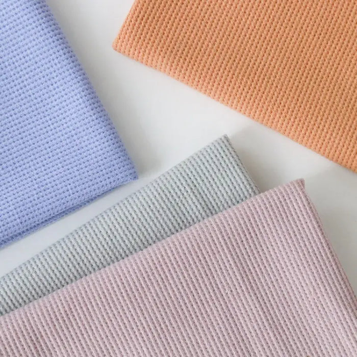 Solid Color Cotton Waffle Fabric By The Yard