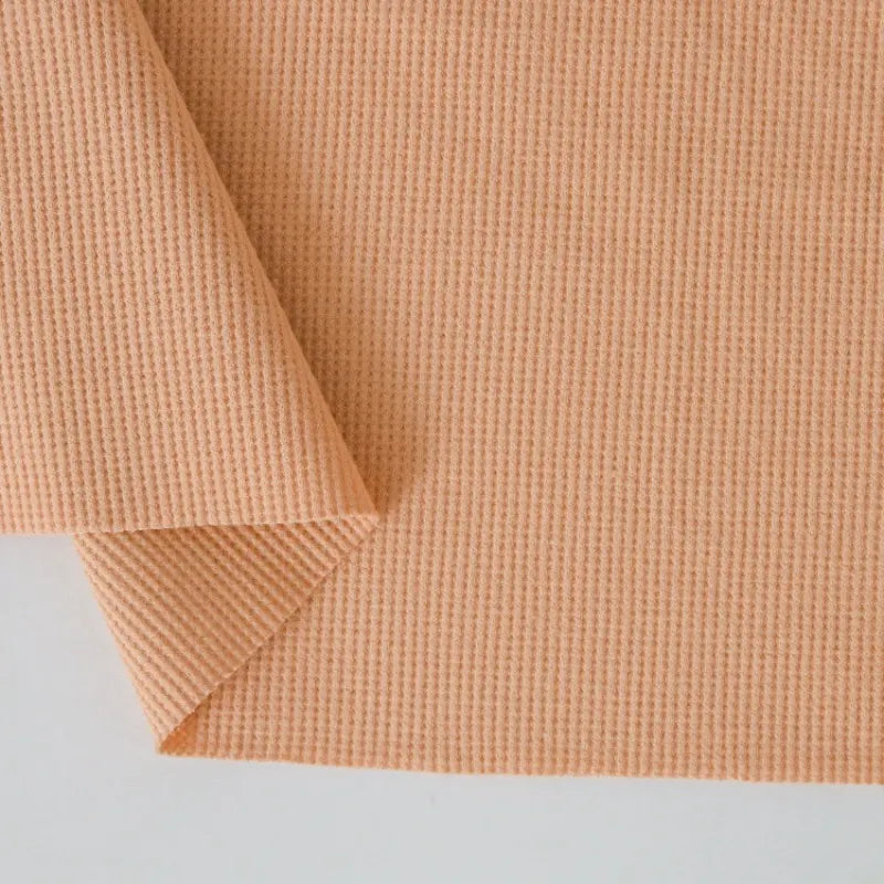 Solid Color Cotton Waffle Fabric By The Yard