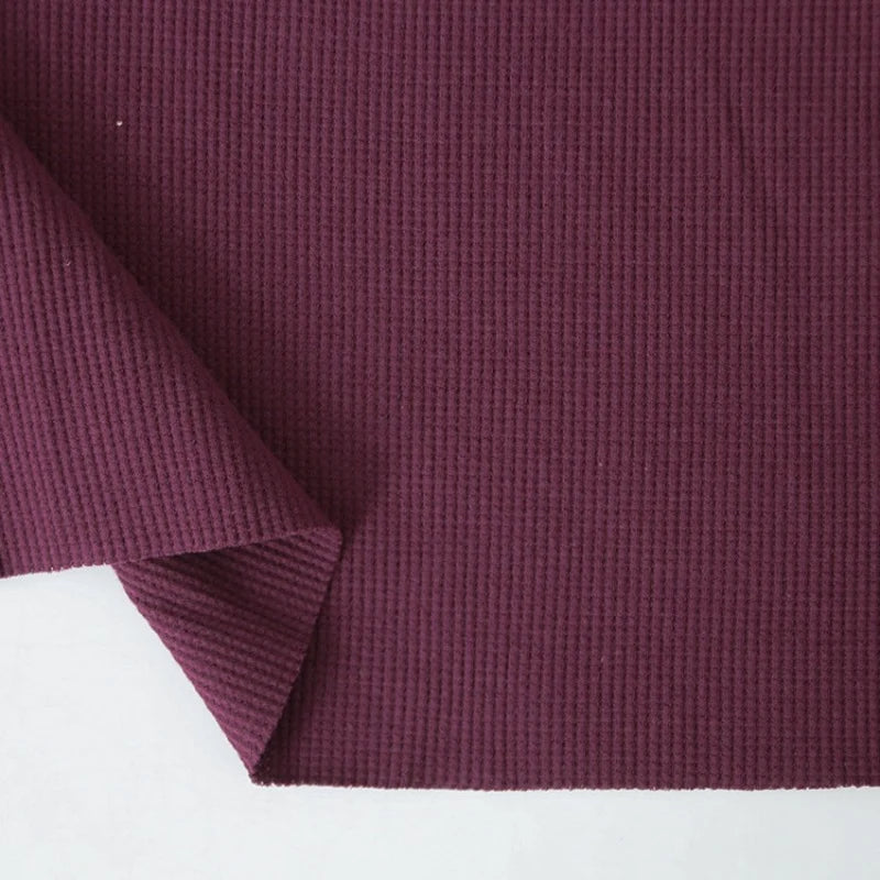 Solid Color Cotton Waffle Fabric By The Yard