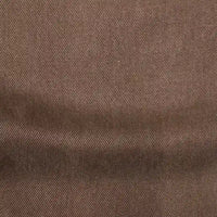 Close-up of Longan Craft’s Solid Color Denim Lyocell Fabric By The Yard—wrinkle-free, breathable, and comfy with a brown diagonal weave, smooth texture, and subtle shading—ideal for stylish, sustainable jeans.