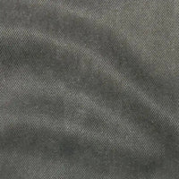 Close-up of Longan Craft’s Solid Color Denim Lyocell Fabric by the yard, featuring wrinkle-free, breathable, and comfy material with a dark gray diagonal ribbed twill texture—ideal for jeans and apparel.